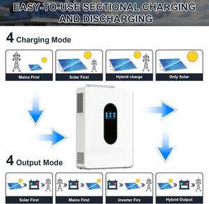 10KW <b>48V</b> Built-in 2 MPPT Solar Controllers 200A <b>Battery</b> Charging AC Input/Output Pure Sine Wave Single off Grid - Product Image 3