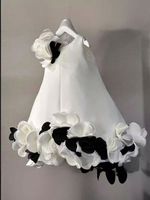 Robe à plumes pour bébé fille, printemps et automne, robe de banquet pour enfants, vêtements pour enfants tendance