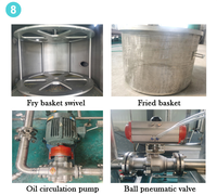 Friteuse électrique continue sous vide, pour légumes, fruits, carottes, chips, machine pour la friture des puces banane