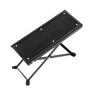 เหยียบกีตาร์พร้อมตัวถังที่หนาขึ้นและการปรับ4ระดับกีตาร์ footstool. แผงป้องกันการลื่น Footstool การแสดงกีตาร์พื้นบ้าน - Product Image 2