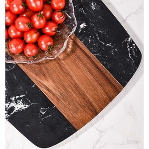 Tagliere di <span class=keywords><strong>marmo</strong></span> di legno di Acacia all'ingrosso della fabbrica che serve tagliere di formaggio <span class=keywords><strong>in</strong></span> <span class=keywords><strong>marmo</strong></span> bianco e nero - Product Image 5