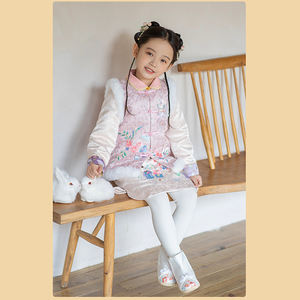 Vestido de invierno para niña, falda, ropa para niño, <span class=keywords><strong>Cheongsam</strong></span>, traje de estilo chino - Product Image 5