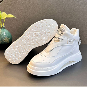 Zapatillas deportivas cómodas para correr con realce interior a la moda, botas altas de diseñador para <span class=keywords><strong>hombre</strong></span>, zapatos <span class=keywords><strong>blancos</strong></span> - Product Image 5