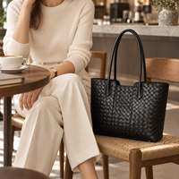 Sac à bandoulière classique en tricot, léger, à ouverture supérieure, doublure en polyester, décontracté, pour le quotidien, les courses, élégant, chic, sac à bandoulière pour femme