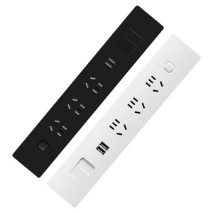 ปลั๊กไฟแบบฝังโต๊ะพร้อมเต้ารับ AC 4 ช่อง, USB-A 2 ช่อง และพอร์ต Type-C 1 ช่อง สำหรับโต๊ะทำงาน ห้องประชุม และห้องนอน - Product Image 3
