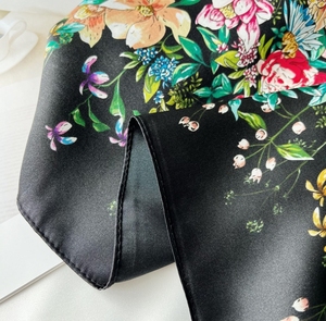 Manufacturer High Quality Fashion Hair <strong>Bandanas</strong> Scarf Luxury Designer <strong>Custom</strong> <strong>Printed</strong> Small Square Silk Scarf 60cm For Women