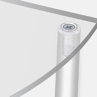 I377 Présentoir de table haut de gamme en acrylique multicouche incurvé pour gâteaux, desserts, bijoux et figurines – Vente en gros