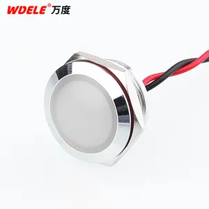 19MM Metal Signal Light High Light Red Yellow Blue Green White 9-36v Voltage Optional Remote Control