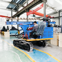 Machine de piquage solaire sur chenilles pour projets photovoltaïques
