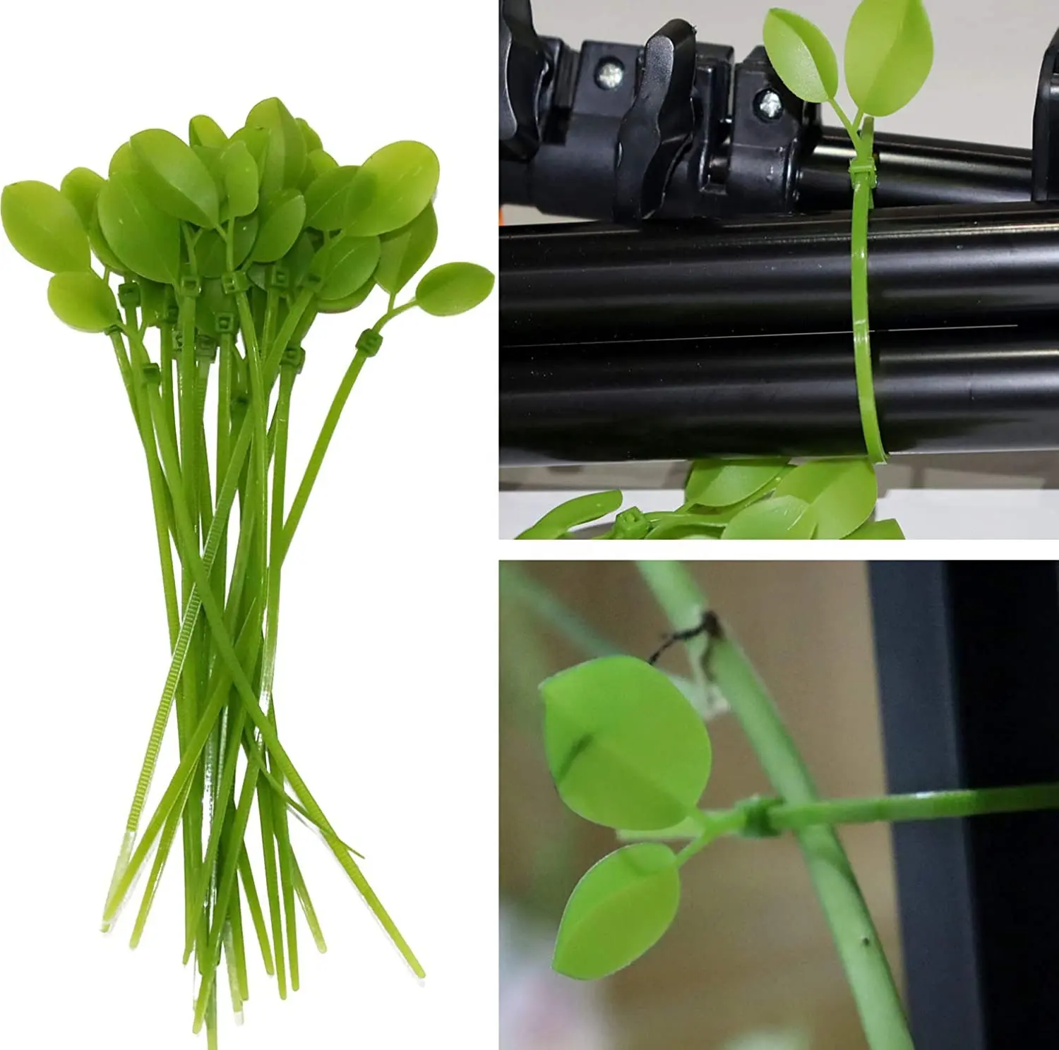 6" Plant Ties Soft Twist Ties Green GardenTies Supply for Supporting Plants Tomatoes
