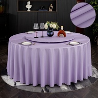 Housse de table à manger rotative de style nordique, luxe léger, haut de gamme, en PVC, couleur unie, ronde, pour usage domestique, anti-huile, sans lavage, imperméable