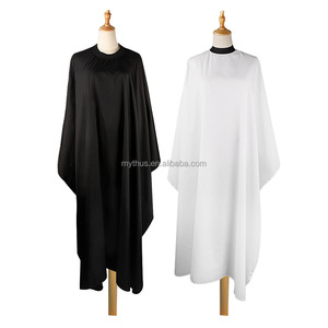 Barbier professionnel imperméable, encolure en Silicone blanc à rayures, Cape <span class=keywords><strong>de</strong></span> <span class=keywords><strong>coupe</strong></span> <span class=keywords><strong>de</strong></span> <span class=keywords><strong>cheveux</strong></span>, tablier en Polyester, Cape <span class=keywords><strong>de</strong></span> <span class=keywords><strong>coupe</strong></span>, fermeture réglable pour Salon - Product Image 4