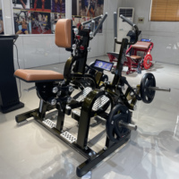 Máquina de remo sentado comercial para fitness, equipo de gimnasio con placas de peso para remo