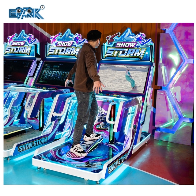 2025 New Arcade Ski Simulator Snow Storm Coin Operated Ticket Redemption Video Game Machine