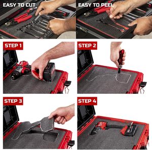 Tùy chỉnh cắt packout chống sốc hộp công cụ tổ chức bọt chèn DIY EPE <span class=keywords><strong>EVA</strong></span> bọt chất liệu đệm - Product Image 5