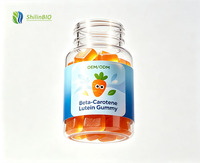 SLBIO Private Label Beta-Caroteen Luteïne Oogverzorging Gummies Supplement 2 Gummies Dagelijkse Dosis 60 Stuks/Fles Voedingsmiddelenkwaliteit