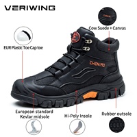 Chaussures de sécurité isolées légères, respirantes, imperméables, pour hommes, à tige haute, 6kv, pour l'industrie, les usines, bottes de travail noires