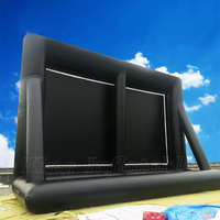 Écran de cinéma gonflable géant personnalisé pour yacht en plein air, écran de projection gonflable portable
