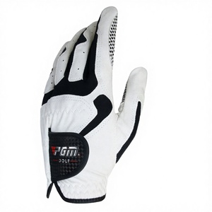 Gant de golf unisexe haut de gamme, doux, confortable, respirant, en cuir Cabretta, avec grip WeatherSof, blanc nacré, main gauche - Product Image 4