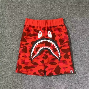 Shorts décontractés mi-longs en coton avec cordon de serrage, motif camouflage requin, lumineux, pour hommes et femmes, style plage - Product Image 4