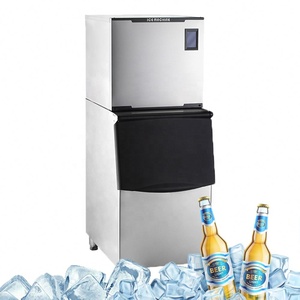 Dễ dàng hoạt động công suất cao thép không gỉ + ABS Ice Maker Máy lạnh uống Cube thương mại Nhà hàng thanh làm Tuyết ICE 90 - Product Image 1