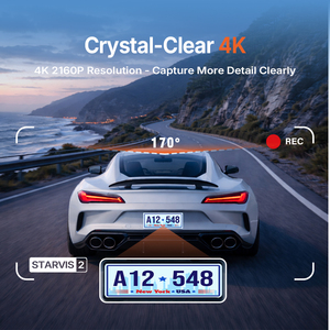 <span class=keywords><strong>Cam</strong></span>éra de tableau de bord cachée 4K IPS à double objectif, Plug and Play, avec vision nocturne, écran tactile, WIFI et contrôle par application, boîte noire pour voiture - Product Image 2
