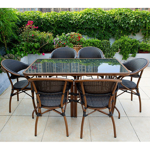 Ensemble <span class=keywords><strong>table</strong></span> et chaises en rotin pour <span class=keywords><strong>balcon</strong></span>, style simplicité moderne, pour hôtel, villa, jardin, <span class=keywords><strong>chaise</strong></span> de loisirs, <span class=keywords><strong>chaise</strong></span> en rotin tressé - Product Image 5
