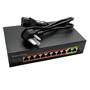 Commutateur PoE 8 ports à redémarrage automatique, 2 liaisons montantes, 30W par port, 120W intégré - Product Image 1
