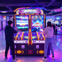 Machine <span class=keywords><strong>d</strong></span>'arcade de tir Top Gun à monnayeur pour 2 joueurs, simulateur de tir immersif pour divertissement en intérieur - Product Image 2