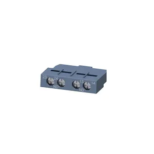 Interruptor auxiliar lateral 3RV2901-1E, terminal tipo perno 1NO + 1NC, conectado a interruptor de circuito 3RV2 3RV2901-1E