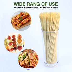 ไม้เสียบบาร์บีคิวแบบใช้แล้วทิ้ง 100% เป็นมิตรกับสิ่งแวดล้อม สะดวก ทนความร้อน ทำจากไม้ไผ่ วัสดุธรรมชาติ - Product Image 3