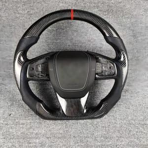 Volante Deportivo de Fibra de Carbono LED Personalizado de Alta Calidad en Oferta para Accord <span class=keywords><strong>Civic</strong></span> CR-V Sport Fit Upgrade - Product Image 5