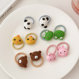 Coletero de Pelo para Niña con Forma de Caja, Alta Elasticidad, Colores Caramelo, Material Superior de Felpa, a la Moda - Product Image 6