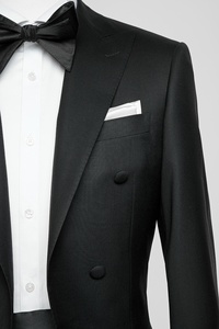 <span class=keywords><strong>Costume</strong></span> de cérémonie de luxe pour homme MTM pour <span class=keywords><strong>mariage</strong></span> et soirée, vêtements pour femmes grandes tailles, costumes en laine non tissée pour adultes, <span class=keywords><strong>costume</strong></span> de smoking à devant plat - Product Image 2
