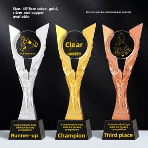 Trofeo de Cristal Personalizado, Palo de Gateball, Palo de Croquet, Palo de Hockey sobre Hielo, Bola de Boliche, Premio Conmemorativo para Competiciones - Product Image 3