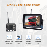 2.4G numérique sans fil 7 pouces LCD moniteur caméra Kit facile à installer système de vue arrière pour camion Bus chariot élévateur écran divisé étanche
