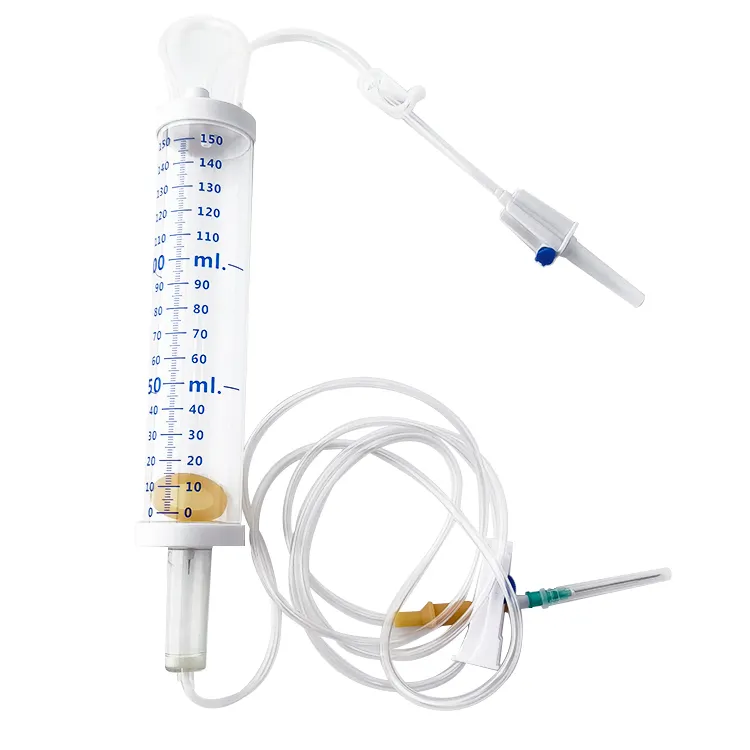 Professional Supplier Individually Packing Non-toxic IV Regulator Infusion Giving Set With Burette