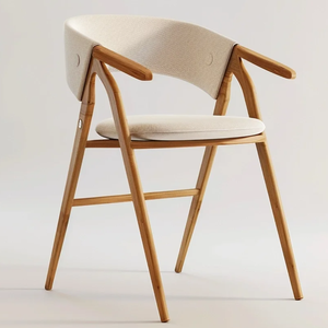 <span class=keywords><strong>Fauteuil</strong></span> en bois moderne avec siège rembourré - Product Image 1
