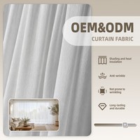 ColorsTex OEM/ODM Tissu de rideau en polyester 100% respirant, léger, brodé, non tissé, uni, voile, pour aménagements de fenêtres