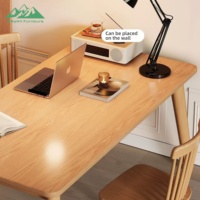 Table à manger rectangulaire en bois massif Wayon de style scandinave, table de style japonais moderne et ensemble de 4 chaises pour la maison