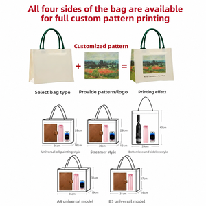 Sac fourre-tout <span class=keywords><strong>de</strong></span> luxe en <span class=keywords><strong>toile</strong></span> imprimée florale, imperméable, en lin laminé, réutilisable, en <span class=keywords><strong>toile</strong></span> <span class=keywords><strong>de</strong></span> <span class=keywords><strong>jute</strong></span>, mignon, pour femmes, sacs à bandoulière - Product Image 6
