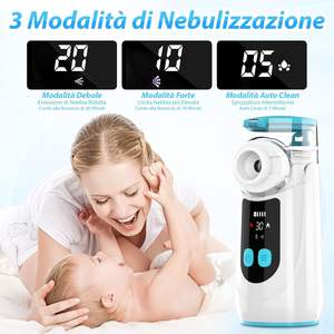 Nouveautés Nébuliseurs portatifs médicaux à ultrasons à mailles numériques pour adultes et enfants - Product Image 4