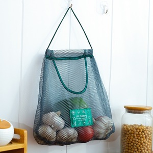 Vegetable And Fruit <b>Storage</b> Bag Wall Mounted Breathable Mesh <b>Kitchen</b> Hanging Organizer Rectangle Size K0754 K0755 - Product Image 1