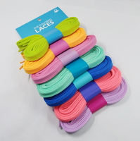 Avec un emballage unique pour lacets personnalisés en polyester avec embout en plastique