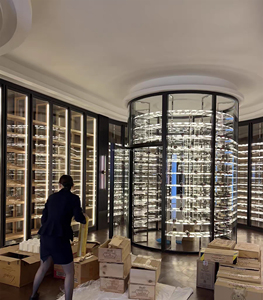 <span class=keywords><strong>Cantinetta</strong></span> Vini da Incasso in Acciaio Inox dal Design Moderno, Porta in Vetro, Controllo Temperatura Multi-Zona, Controllabile tramite App - Product Image 3