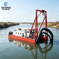 Drague multifonctionnelle à aspiration par jet pour la récupération d'or, bateau de dragage de sable pour l'extraction d'or alluvionnaire en rivière