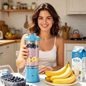 Licuadora Portátil Multifuncional, Vaso Mezclador de Frutas con Carga USB, Mini Licuadora para Gimnasio, Camping y Actividades al Aire Libre, para Frutas Frescas - Product Image 6