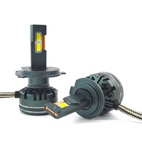 Ampoules LED pour voiture à haut lumen 40000lm 3570 CSP, accessoires H1 H4 H7 9005 V45PRO, phare LED automobile