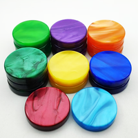 Jetons de jeu personnalisés en résine acrylique marbrée arc-en-ciel, 30 mm, 4 g, en plastique, pour jeux de société, jeux éducatifs pour enfants, jeux de table