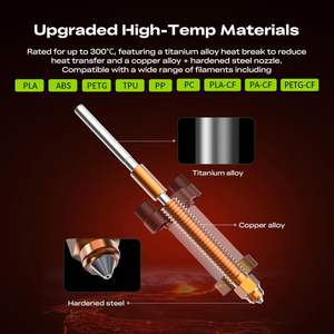 Kit de Bloque de Calentamiento Cerámico Creality K2 Pro, Hotend Integrado Totalmente Metálico, Disipador de Calor de Titanio, Materiales de Ingeniería - Product Image 4